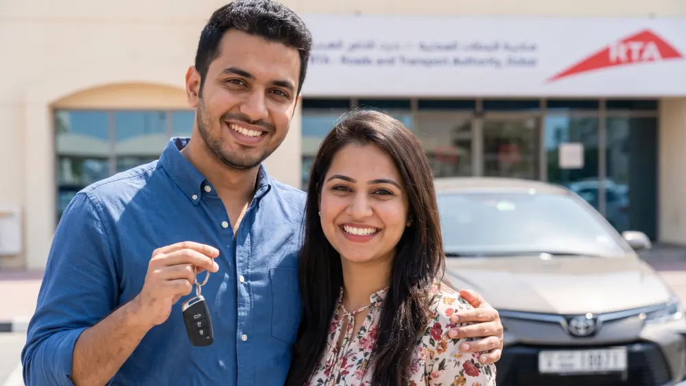 new car owners after completing RTA ownership transfer in Dubai