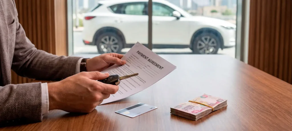 Down payment for a used car loan in Dubai