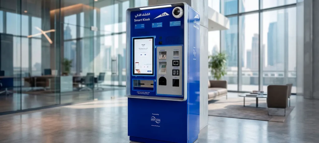 Salik self-service kiosk in Dubai for a convenient salik balance check without using a smartphone